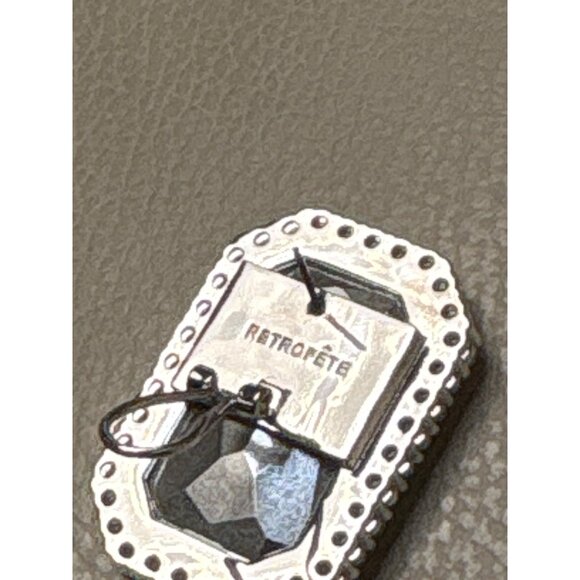 retrofete Hope Gemstone Earrings in Petal New Womens Pink Crystal Jewlery - Picture 6 of 8